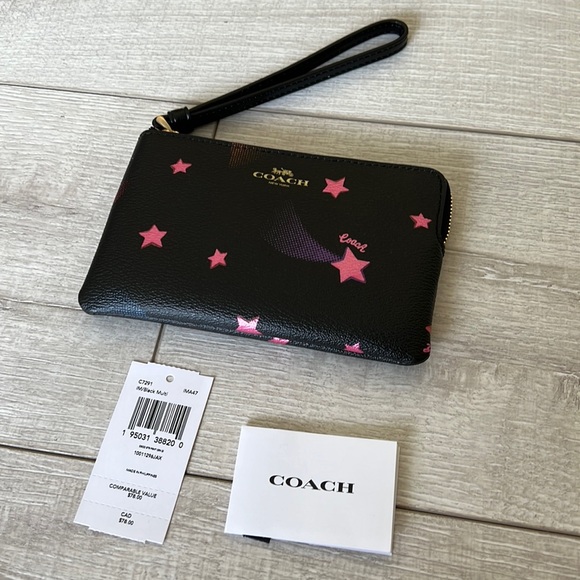 Coach Wristlet with Disco Star Print - Picture 7 of 8